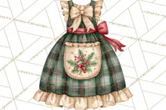 Vintage Christmas Kitchen Clipart PNG Product Image 4