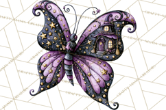 Halloween Butterflies Spooky Gothic Clipart PNG Product Image 4