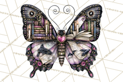 Halloween Butterflies Spooky Gothic Clipart PNG Product Image 5