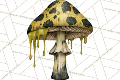 Spooky Halloween Mushrooms PNG, Fall Mushroom Fungus Product Image 5