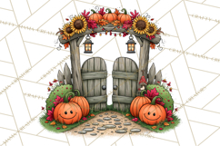 Halloween Village Pumpkin Patch PNG Clipart Product Image 4