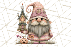 Gnome Hollow Halloween Clipart PNG Product Image 5