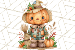Pumpkin Munchkins Cute Halloween Clipart PNG Product Image 2