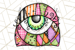 Haunted Patchwork Halloween Characters PNG Product Image 2