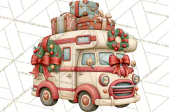 Santa's Travel Agency Christmas Clipart PNG Product Image 2