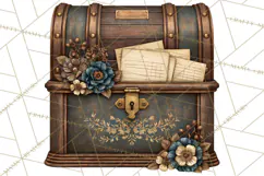 Vintage Farmhouse Kitchen Clipart PNG Product Image 2
