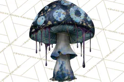 Spooky Halloween Mushrooms PNG, Fall Mushroom Fungus Product Image 4
