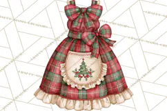 Vintage Christmas Kitchen Clipart PNG Product Image 4