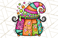 Haunted Patchwork Halloween Characters PNG Product Image 4