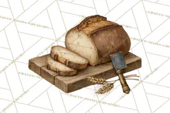 Vintage Farmhouse Kitchen Clipart PNG Product Image 3