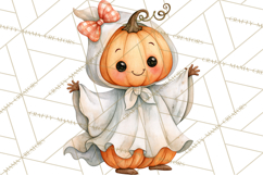 Pumpkin Munchkins Cute Halloween Clipart PNG Product Image 3