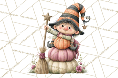 Gnome Hollow Halloween Clipart PNG Product Image 3