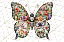 Halloween Butterflies Spooky Gothic Clipart PNG Product Image 3