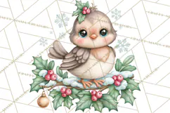Christmas Village Clipart PNG, Winter Holiday Cottage Town Product Image 3