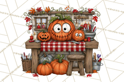 Halloween Village Pumpkin Patch PNG Clipart Product Image 2