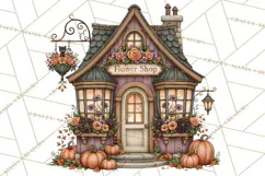 Halloween Critter Town Clipart PNG, Spooky Cottage Animals Product Image 4