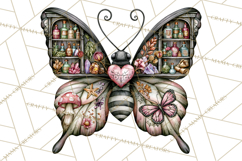 Halloween Butterflies Spooky Gothic Clipart PNG Product Image 4