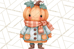 Pumpkin Munchkins Cute Halloween Clipart PNG Product Image 4