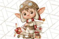 Santa's Travel Agency Christmas Clipart PNG Product Image 4