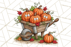 Halloween Village Pumpkin Patch PNG Clipart Product Image 3