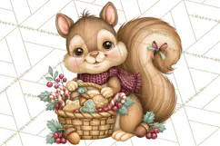 Christmas Village Clipart PNG, Winter Holiday Cottage Town Product Image 4