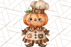 Pumpkin Munchkins Cute Halloween Clipart PNG Product Image 5