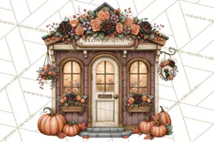 Halloween Critter Town Clipart PNG, Spooky Cottage Animals Product Image 5