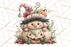 Gnome Hollow Halloween Clipart PNG Product Image 5