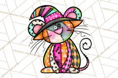 Haunted Patchwork Halloween Characters PNG Product Image 2