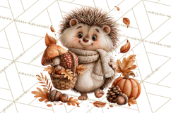 Autumn Critters PNG Cute Woodland Clipart Product Image 2