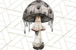 Spooky Halloween Mushrooms PNG, Fall Mushroom Fungus Product Image 2