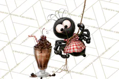 1950s Vintage Halloween Clipart Retro Soda Fountain Clip Art Product Image 3