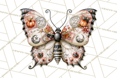 Halloween Butterflies Spooky Gothic Clipart PNG Product Image 3