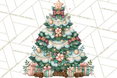 Christmas Village Clipart PNG, Winter Holiday Cottage Town Product Image 4