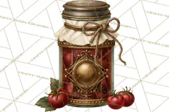 Vintage Farmhouse Kitchen Clipart PNG Product Image 4