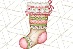 Pastel Christmas Friends Printable Clipart PNG Product Image 3