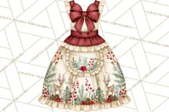 Vintage Christmas Kitchen Clipart PNG Product Image 4
