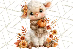Autumn Critters PNG Cute Woodland Clipart Product Image 5
