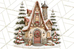 Santa's Travel Agency Christmas Clipart PNG Product Image 5