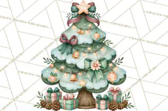 Christmas Village Clipart PNG, Winter Holiday Cottage Town Product Image 5
