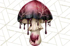 Spooky Halloween Mushrooms PNG, Fall Mushroom Fungus Product Image 5