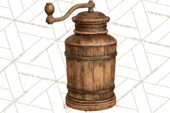 Vintage Farmhouse Kitchen Clipart PNG Product Image 5