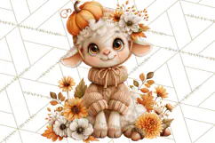 Autumn Critters PNG Cute Woodland Clipart Product Image 2