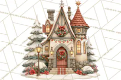 Santa's Travel Agency Christmas Clipart PNG Product Image 2