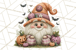 Gnome Hollow Halloween Clipart PNG Product Image 2