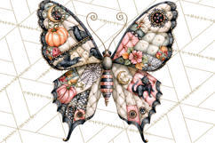 Halloween Butterflies Spooky Gothic Clipart PNG Product Image 3