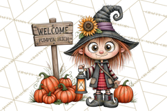 Halloween Village Pumpkin Patch PNG Clipart Product Image 2