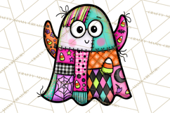 Haunted Patchwork Halloween Characters PNG Product Image 3