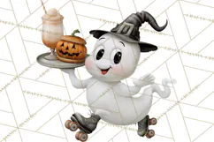 1950s Vintage Halloween Clipart Retro Soda Fountain Clip Art Product Image 3