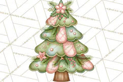 Pastel Christmas Friends Printable Clipart PNG Product Image 2